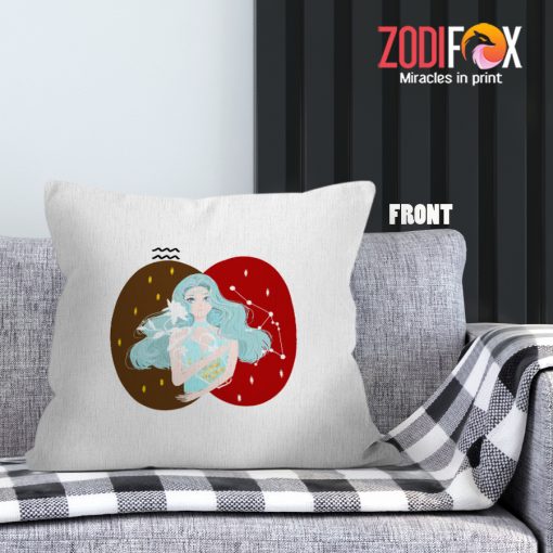 dramatic Aquarius Amine Throw Pillow zodiac gifts for horoscope and astrology lovers – AQUARIUS-PL0051