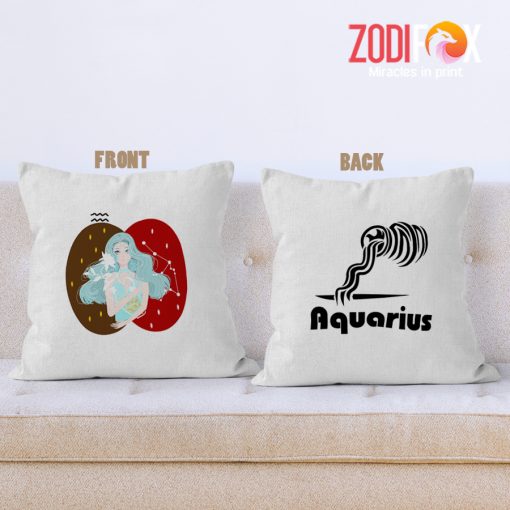 hot Aquarius Amine Throw Pillow zodiac gifts for astrology lovers – AQUARIUS-PL0051
