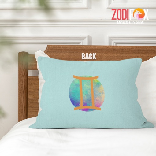 funny Gemini Mutable Throw Pillow birthday zodiac sign gifts for astrology lovers – GEMINI-PL0052