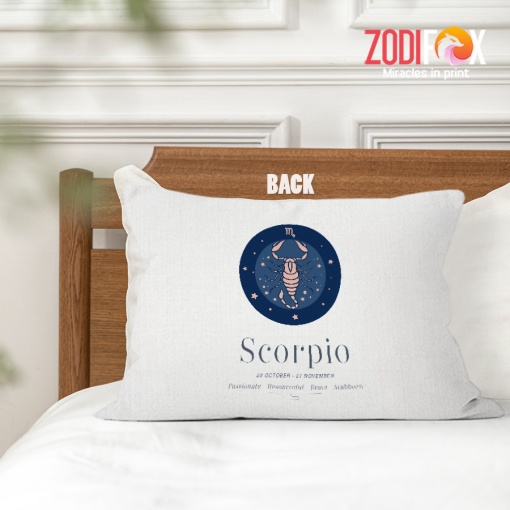 beautiful Scorpio Symbol Throw Pillow horoscope lover gifts – SCORPIO-PL0052