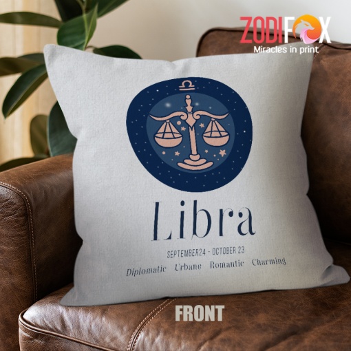 meaningful Libra Urbane Throw Pillow birthday zodiac gifts for astrology lovers – LIBRA-PL0052
