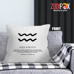 wonderful Aquarius Unique Throw Pillow zodiac-themed gifts – AQUARIUS-PL0052