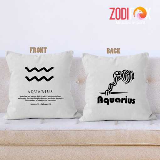 hot Aquarius Unique Throw Pillow zodiac sign gifts for horoscope and astrology lovers – AQUARIUS-PL0052