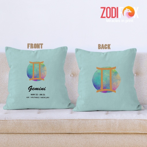best Gemini Mutable Throw Pillow birthday zodiac sign presents for horoscope and astrology lovers – GEMINI-PL0052