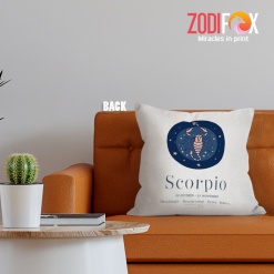 wonderful Scorpio Symbol Throw Pillow zodiac sign presents – SCORPIO-PL0052