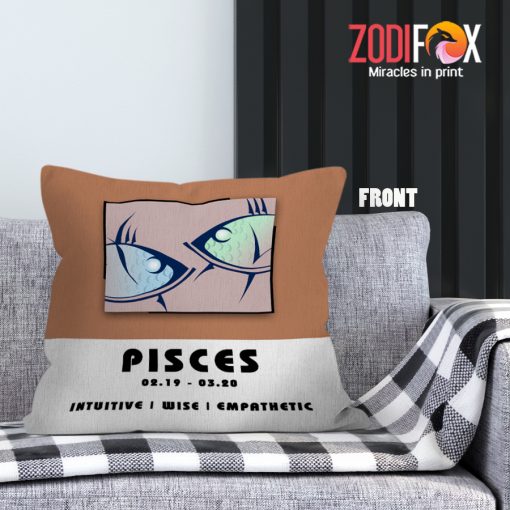 eye-catching Pisces Empathetic Throw Pillow zodiac gifts for horoscope and astrology lovers – PISCES-PL0053