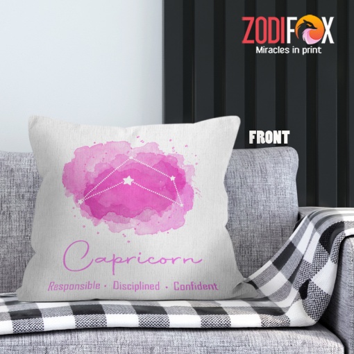 special Capricorn Confident Throw Pillow zodiac related gifts – CAPRICORN-PL0053