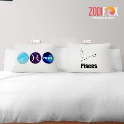 lively Pisces Planet Throw Pillow birthday zodiac presents for horoscope and astrology lovers – PISCES-PL0054