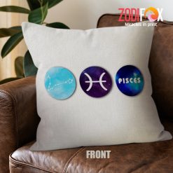 hot Pisces Planet Throw Pillow birthday zodiac presents for astrology lovers – PISCES-PL0054