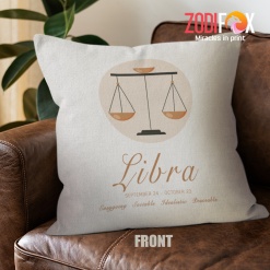 amazing Libra Peaceable Throw Pillow astrology horoscope zodiac gifts – LIBRA-PL0054