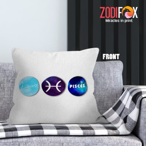 cute Pisces Planet Throw Pillow zodiac-themed gifts – PISCES-PL0054