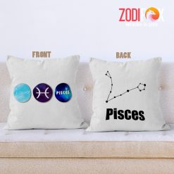 awesome Pisces Planet Throw Pillow zodiac sign presents for astrology lovers – PISCES-PL0054