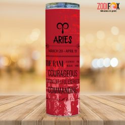 special Aries Willful Tumbler birthday zodiac gifts for astrology lovers – ARIES-T0054