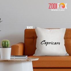 unique Capricorn Loyal Throw Pillow birthday zodiac sign presents for astrology lovers – CAPRICORN-PL0055