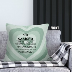 thoughtful Cancer Persuasive Throw Pillow zodiac sign gifts for astrology lovers – CANCER-PL0055