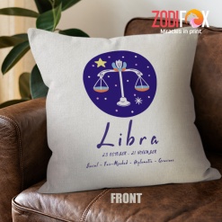 cool Libra Gracious Throw Pillow astrology horoscope zodiac gifts – LIBRA-PL0056