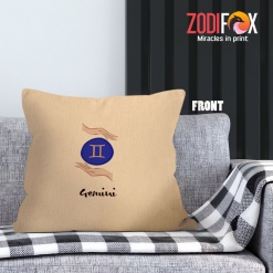 awesome Gemini Hand Throw Pillow zodiac gifts for horoscope and astrology lovers – GEMINI-PL0056