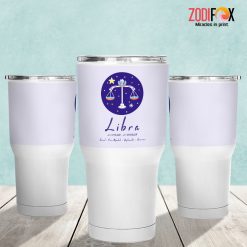 cool Libra Blue Tumbler zodiac presents for horoscope and astrology lovers – LIBRA-T0056