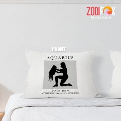 lovely Aquarius Inventive Throw Pillow astrology horoscope zodiac gifts for man and woman – AQUARIUS-PL0057