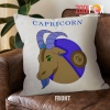 best Capricorn Goat Throw Pillow birthday zodiac sign gifts for horoscope and astrology lovers – CAPRICORN-PL0057