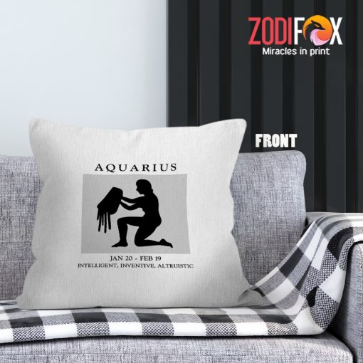 nice Aquarius Inventive Throw Pillow zodiac lover gifts – AQUARIUS-PL0057