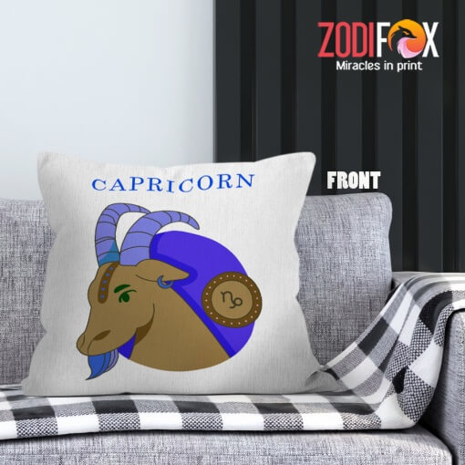 interested Capricorn Goat Throw Pillow zodiac related gifts – CAPRICORN-PL0057