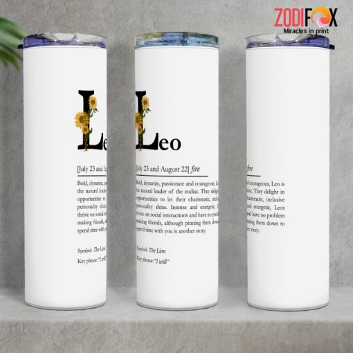 dramatic Leo Leader Tumbler birthday zodiac sign presents for horoscope and astrology lovers – LEO-T0057
