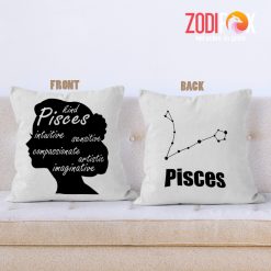 eye-catching Pisces Woman Throw Pillow zodiac gifts and collectibles – PISCES-PL0058