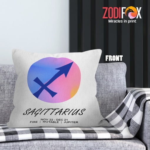 cool Sagittarius Symbol Throw Pillow zodiac-themed gifts – SAGITTARIUS-PL0059
