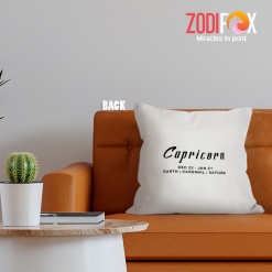 hot Capricorn Symbol Throw Pillow zodiac-themed gifts – CAPRICORN-PL0059