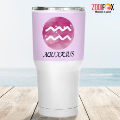 great Aquarius Pink Tumbler zodiac sign gifts for horoscope and astrology lovers – AQUARIUS-T0059