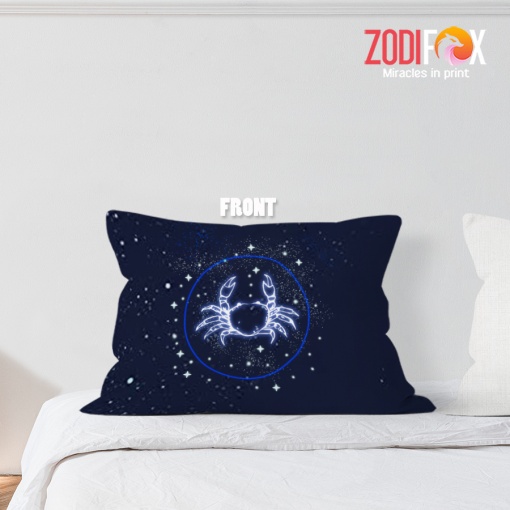 pretty Cancer Crab Throw Pillow zodiac sign presents for astrology lovers – CANCER-PL0006