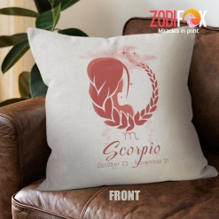 exciting Scorpio Girl Throw Pillow birthday zodiac gifts for astrology lovers – SCORPIO-PL0006