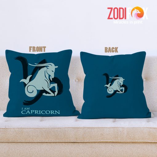 cool Capricorn Goat Throw Pillow zodiac gifts and collectibles – CAPRICORN-PL0006