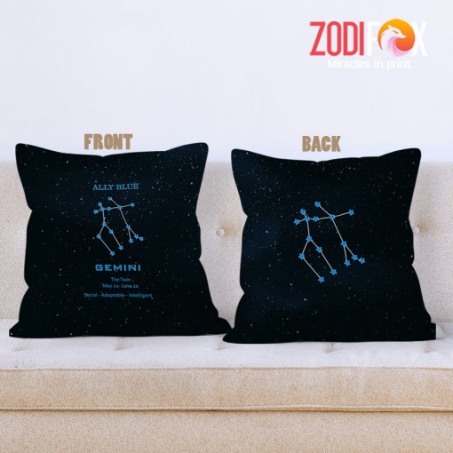 cute Gemini Social Throw Pillow zodiac gifts and collectibles – GEMINI-PL0006