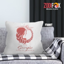 amazing Scorpio Girl Throw Pillow gifts based on zodiac signs – SCORPIO-PL0006