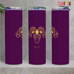 hot Aries Purple Tumbler zodiac gifts for astrology lovers – ARIES-T0006