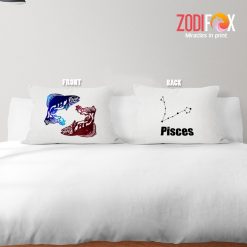 eye-catching Pisces Fish Throw Pillow zodiac sign presents for horoscope and astrology lovers – PISCES-PL0060