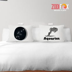 high quality Aquarius Night Throw Pillow astrology horoscope zodiac gifts for boy and girl – AQUARIUS-PL0060