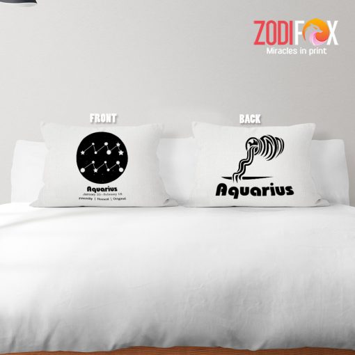 exciting Aquarius Honest Throw Pillow birthday zodiac presents for horoscope and astrology lovers – AQUARIUS-PL0061