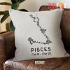 various Pisces Flower Throw Pillow zodiac presents for astrology lovers – PISCES-PL0061