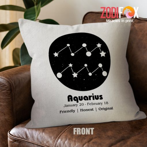 interested Aquarius Honest Throw Pillow astrology lover presents – AQUARIUS-PL0061