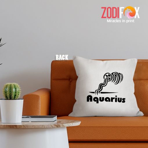 dramatic Aquarius Honest Throw Pillow zodiac sign presents for horoscope and astrology lovers – AQUARIUS-PL0061