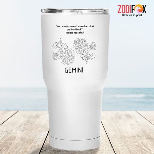 nice hot Gemini Flower Tumbler zodiac sign presents for horoscope and astrology lovers astrology lover presents – GEMINI-T0061
