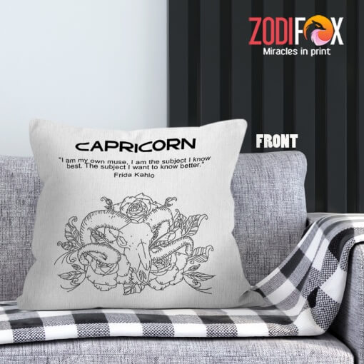 eye-catching Capricorn Muse Throw Pillow zodiac lover gifts – CAPRICORN-PL0062