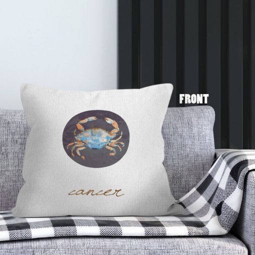 personality Cancer Colour Throw Pillow birthday zodiac presents for horoscope and astrology lovers – CANCER-PL0062