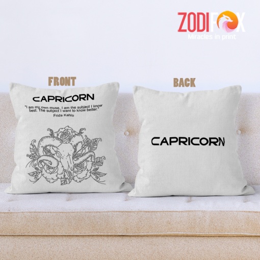 meaningful Capricorn Muse Throw Pillow zodiac sign presents for horoscope lovers – CAPRICORN-PL0062