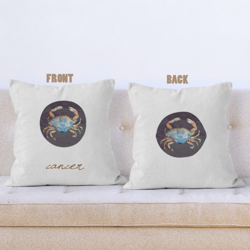 amazing Cancer Colour Throw Pillow zodiac sign gifts for horoscope and astrology lovers – CANCER-PL0062