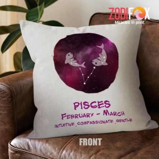 cute Pisces Gentle Throw Pillow birthday zodiac presents for astrology lovers – PISCES-PL0064