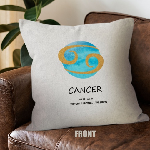 amazing Cancer Cardinal Throw Pillow zodiac presents for astrology lovers – CANCER-PL0066